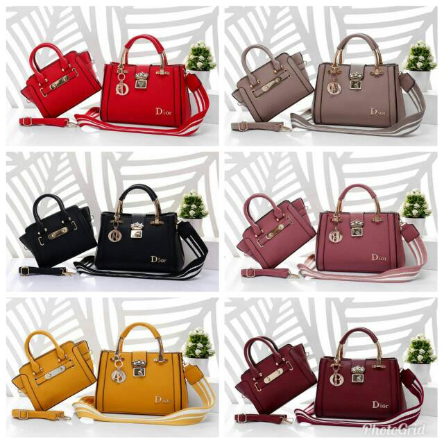 New Design 👍🏻👍🏻
Bag Christian Dior Safiano 9810 # ( set swagger mini 
Bahan Kulit Togo Premium