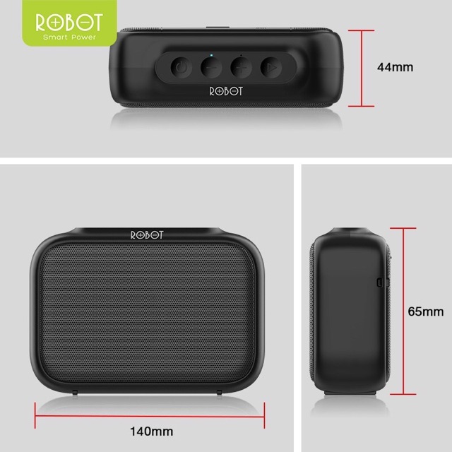 Speaker Bluetooth Robot RB100 RB 100 / RB110 RB 110 Portable Wireless Super Bass Mini Stereo Original - Garansi 1 Tahun