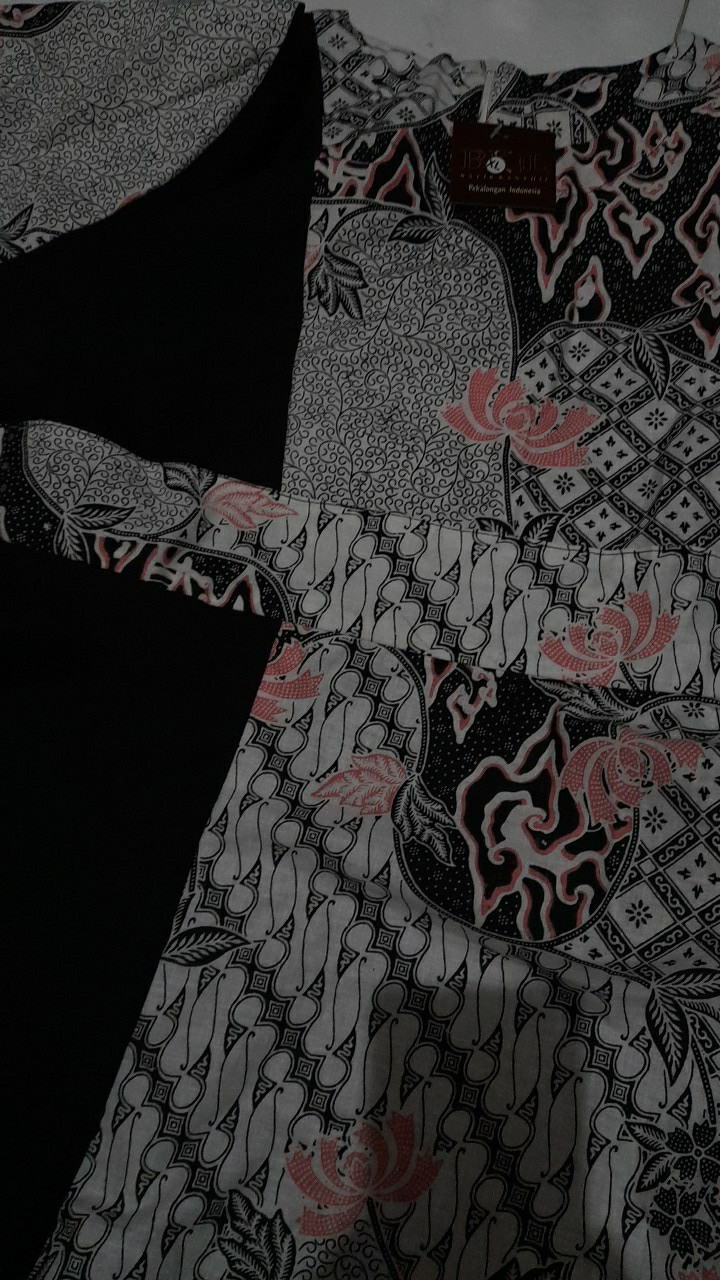 Tey-17 Batik Wanita Asj Sa Hrb026 Kenongo Kemeja Tosca Pendek