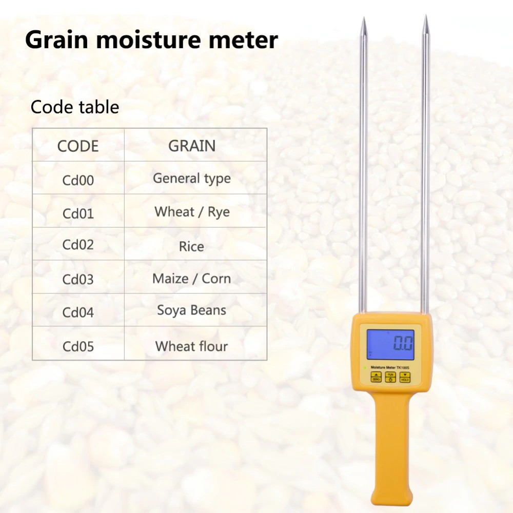 FREE ONGKIR Digital moisture meter Portable Grain Moisture Meter TK100S use for