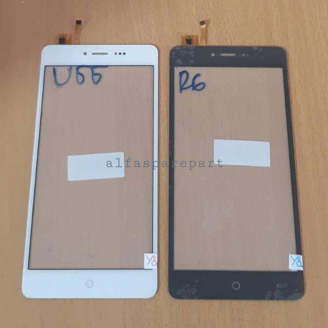 TS / TOUCHSCREEN EVERCOSS U55 / R6 HITAM/PUTIH