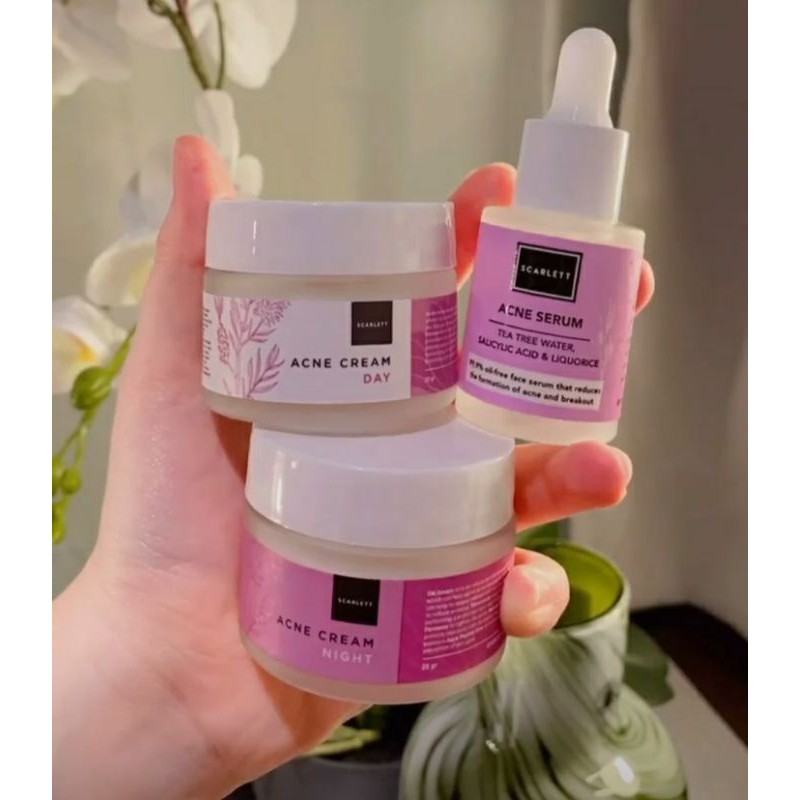 1 PAKET SCARLETT ACNE CREAM