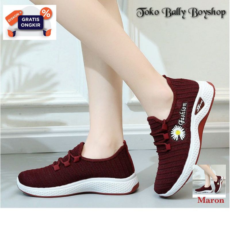 ESW Sneakers Wanita Import Kode 103 Sepatu Santai Sepatu Sport Sepatu Main Sepatu Murah