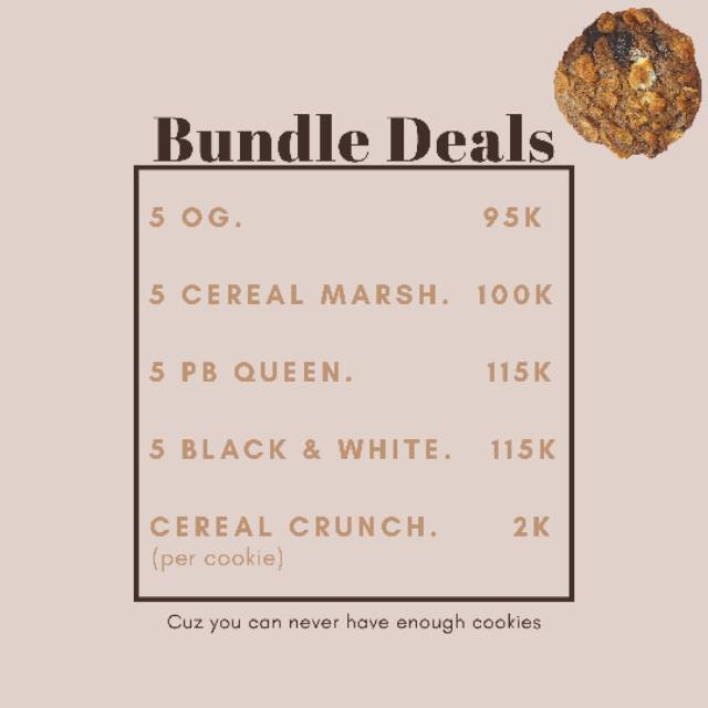 

(29th May) Bundle Deals - 5 Cereal Marshmallow Cookies