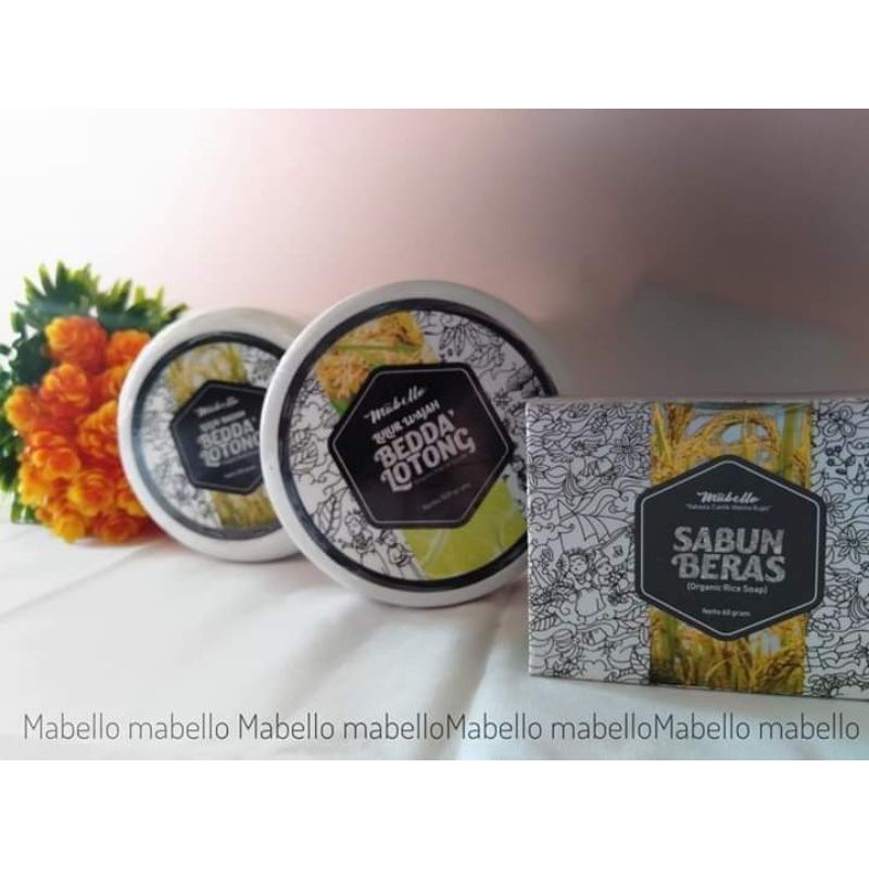 Masker Wajah Beras Mabello Sabun Beras Mabello