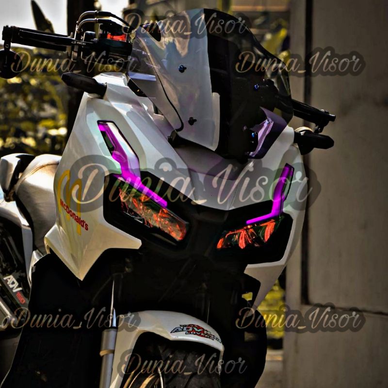 Windshield Honda ADV 150 dan ADV 160 sporty  Ocito 1 . Visor sporty ADV 150 TDR mini . Visor ADV car