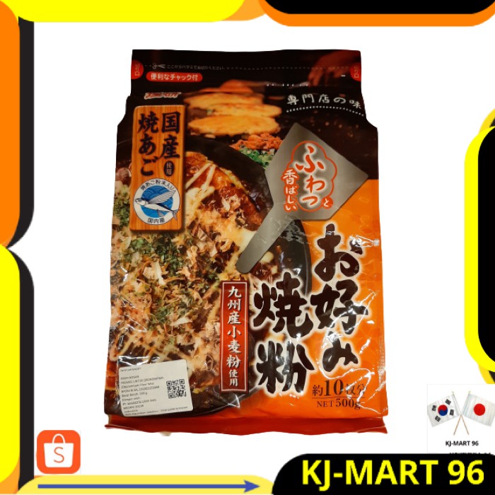 

MAKANAN JEPANG/JAPANESE FOOD OKONOMIYAKI RIKEN NOSAN 500 GR-TEPUNG PANCAKE MARTABAK CITARASA JEPANG