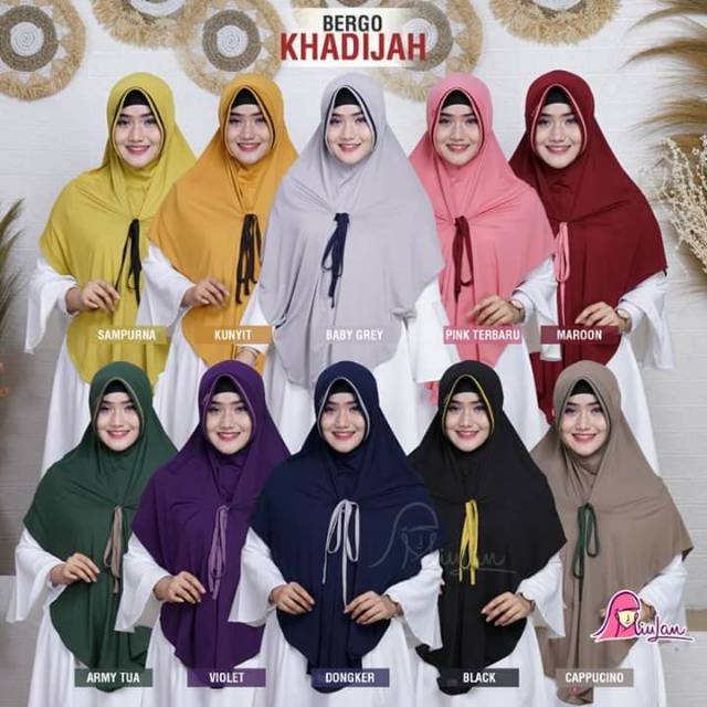 BERGO KHADIJAH/HIJAB INSTAN/HIJAB