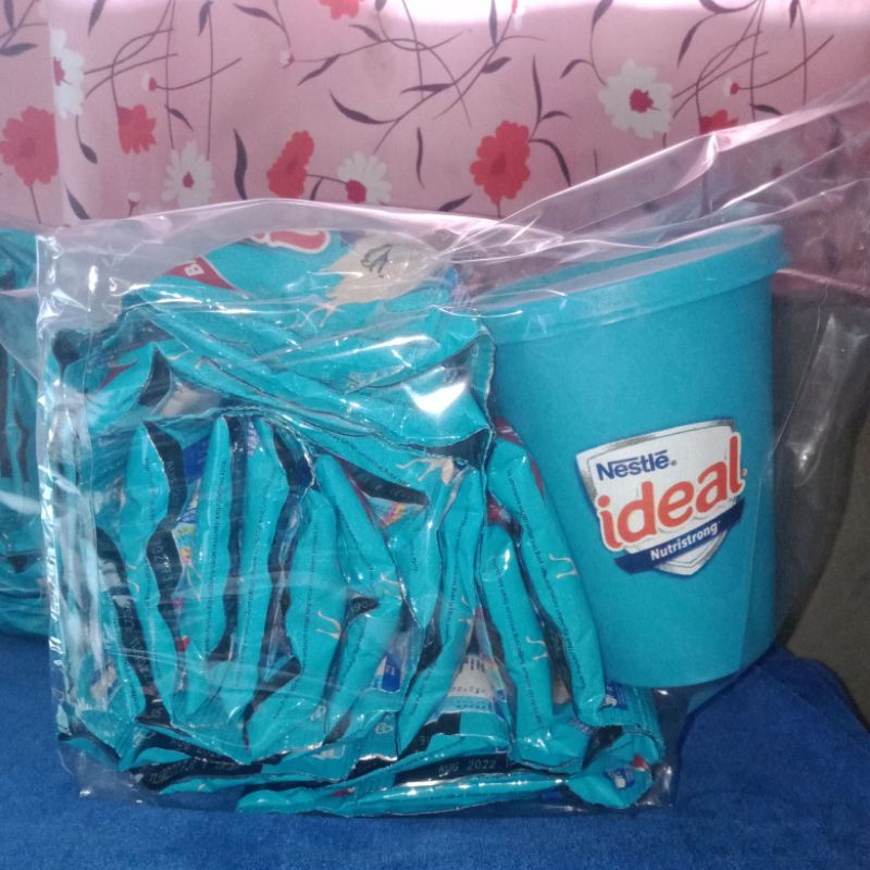susu ideal Nestle 2 renceng free tempat minum