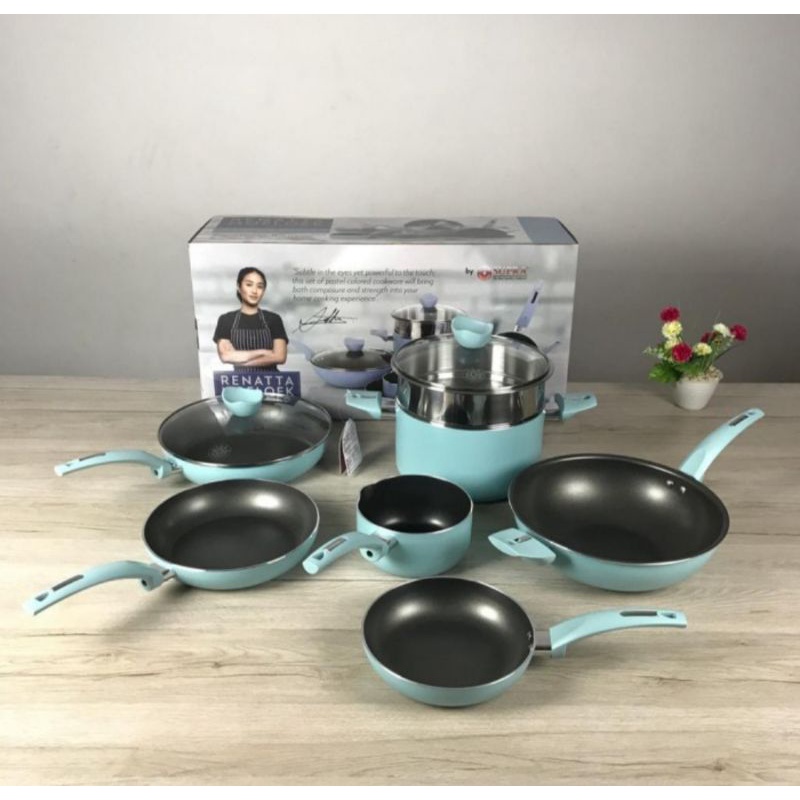 Supra Cookware 9pcs Edisi Chef Renatta / Panci Supra