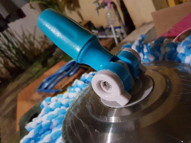 Bolde Alat Pel Super Mop Solitaire + Roda Stainless - Modern Wonder Mop Pel Putar Otomatis