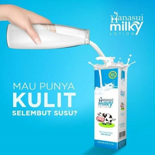 HANASUI (✔️BPOM) Milky Lotion with Milk Extract | lotion susu hanasui (KIM)