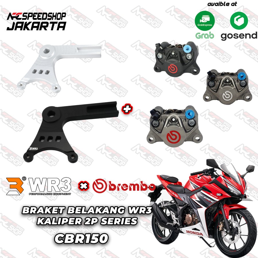 Kaliper Belakang Brembo Italy + Bracket WR3 2Piston CBR 150 / CB150R