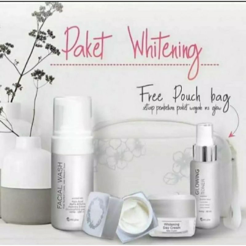 paket whitening MS GLOW / paket glowing BPOM 100%
