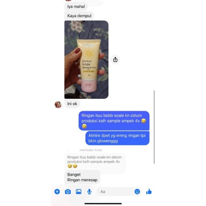 Perfect bright sunscream