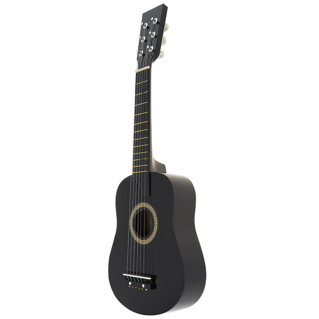 Gitar Akustik Basswood 25inci Dengan Pick Strings Toy Guitar Untuk Anak Dan Pemula