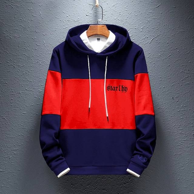 TOTOTAshop.Sweater hoodie STARLHO.Bahan fleece tebal.motif bordir depan,belakang sablon.real pict