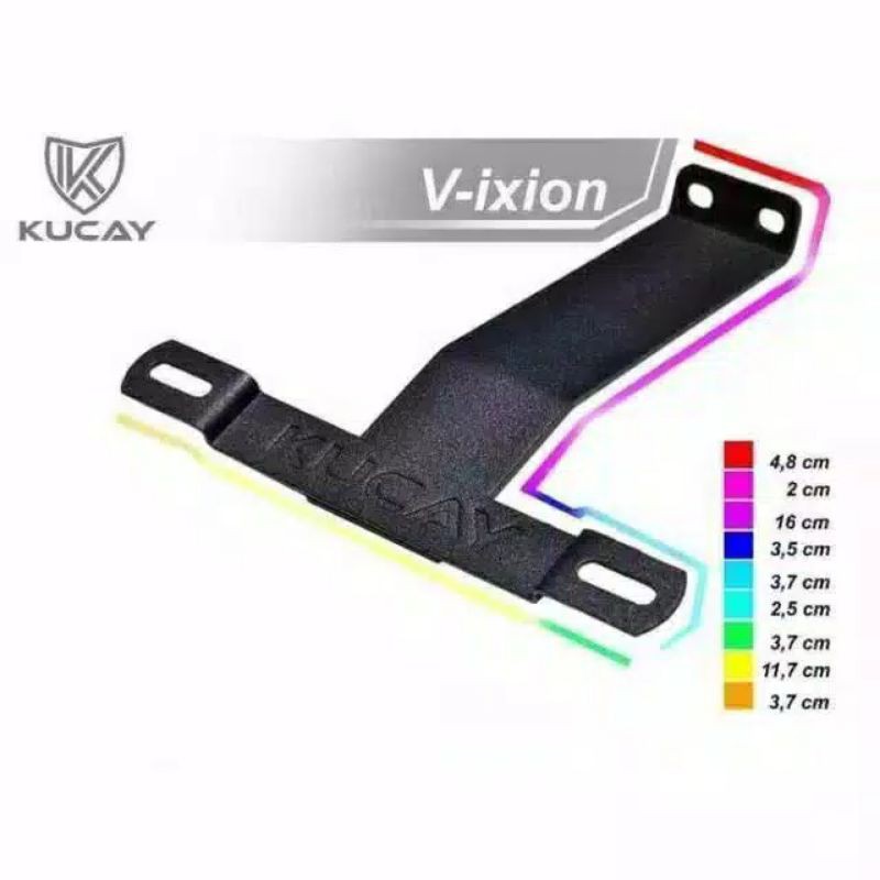 Dudukan Plat Breket Plat NOMOR KUCAY ORIGINAL Yamaha VIXION VIXION R