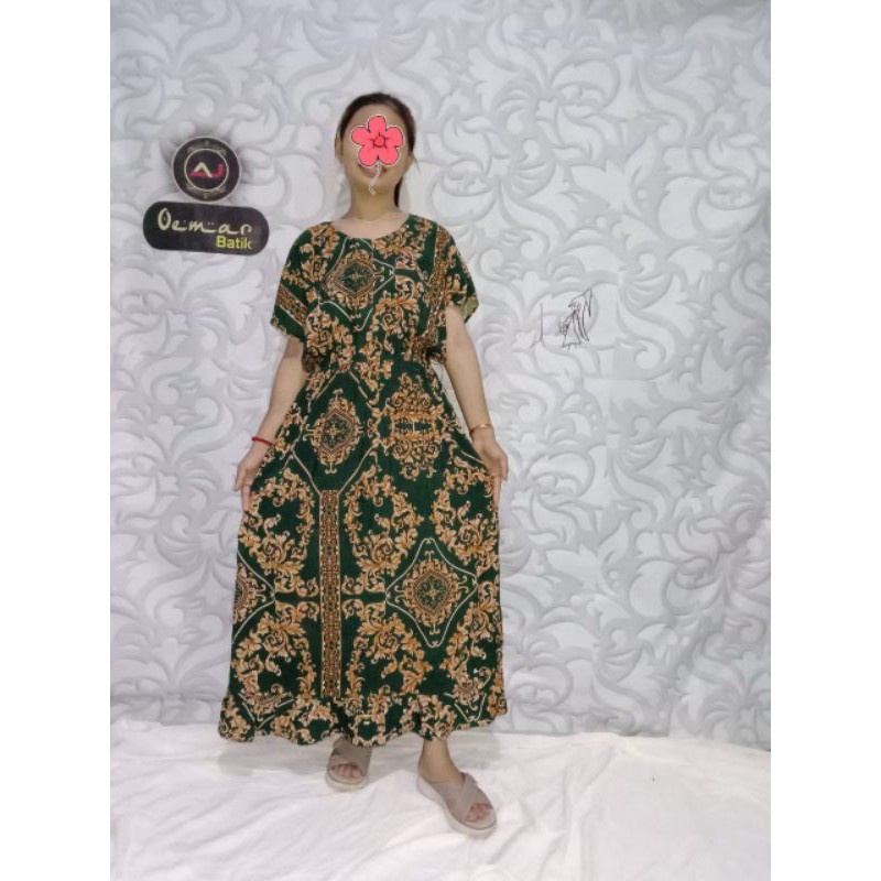 DASTER KIMONO POLOS | DASTER MOTIF SULTAN MANOHARA || DRESS||-manohara ijo