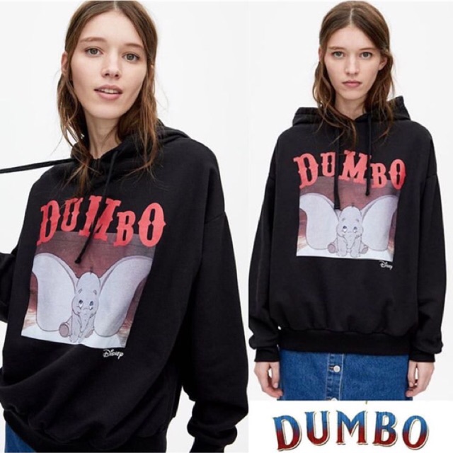 ZARA SWEATSHIRT DUMBO HOODIE IMPORT (LOOK A LIKE)