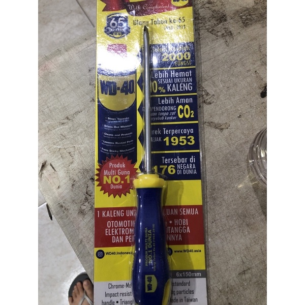 OBENG 6 INCH WD40 / OBENG GAGANG KARET 6&quot; / OBENG WD40 MURAH