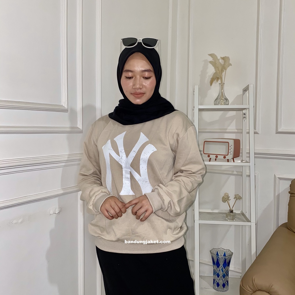 NY BIG LOGO SWEATER CRAWNECK || SWEWTER BASIC NEW ART