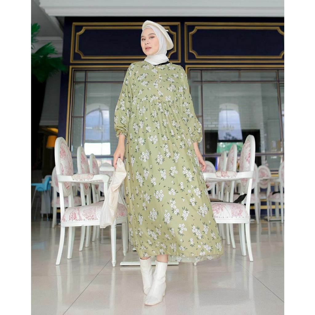 VIONA MIDI DRESS / MIDI DRESS BUSUI / MIDI DRESS JUMBO / MIDI DRESS RAYON PREMIUM ORIGINAL / MIDI DR
