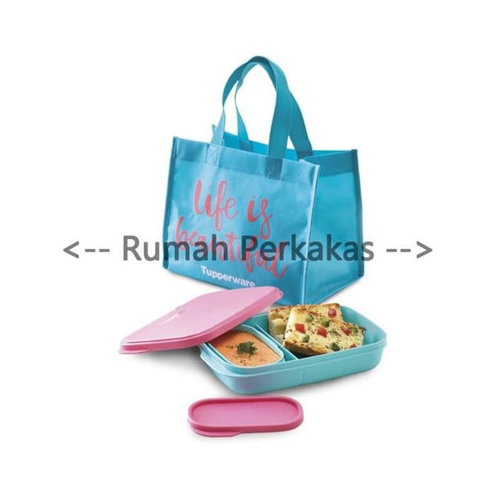 (TAPERWER ORIGINAL 100%) Tupperware Foodie Buddy TOSKA dengan tas TERMURAH