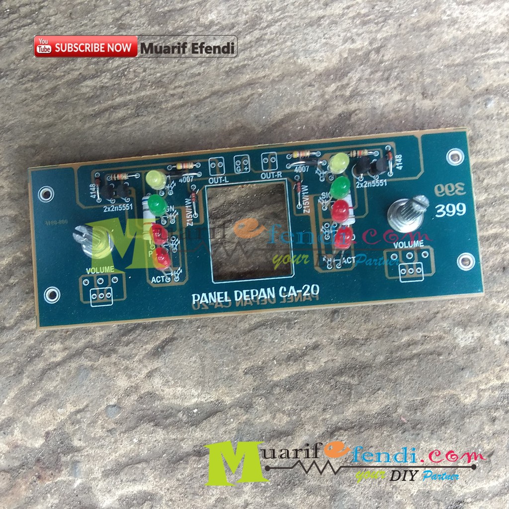 KIT PANEL DEPAN UNTUK BOX POWER AMPLIFIER CA LOKAL 10.5cm 399M
