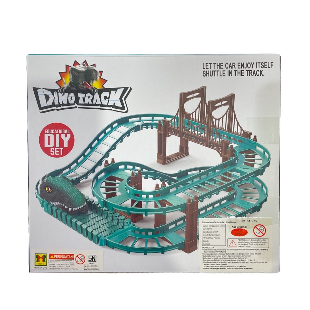 Mainan Anak DINO TRACK Lintasan Track Dinosaurus Mobil Dinosaurus Dino