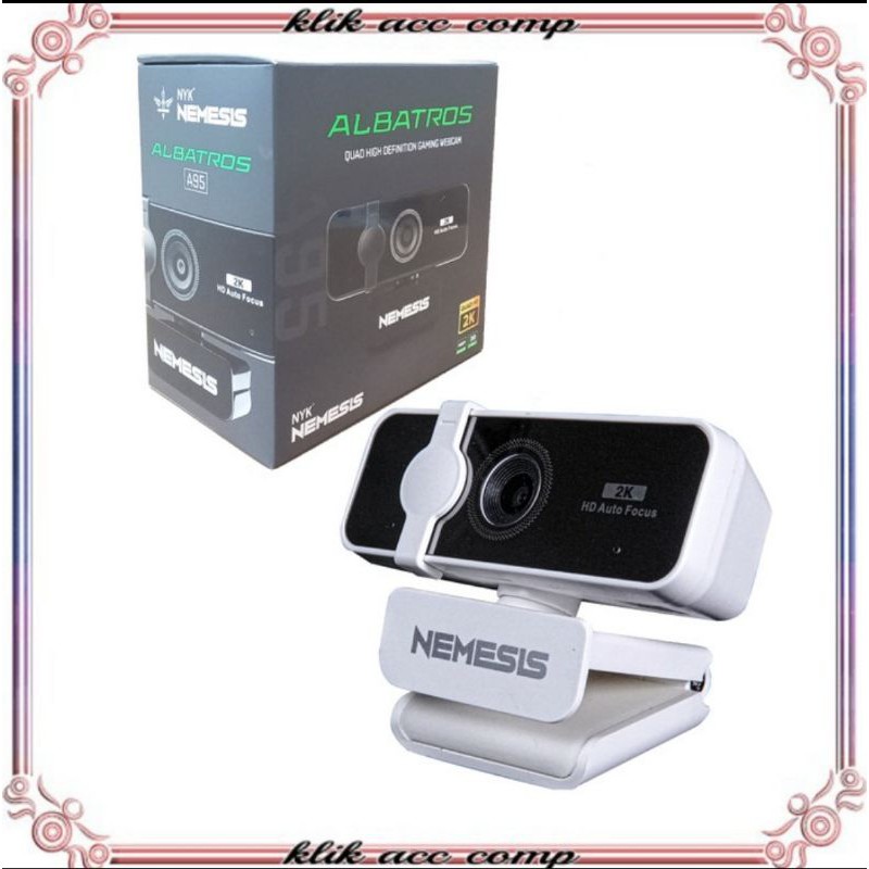 Camera Webcam NYK NEMESIS Albatroz A95 1080p 2K/ Camera PC Laptop External Albatroz Webcam 1080p