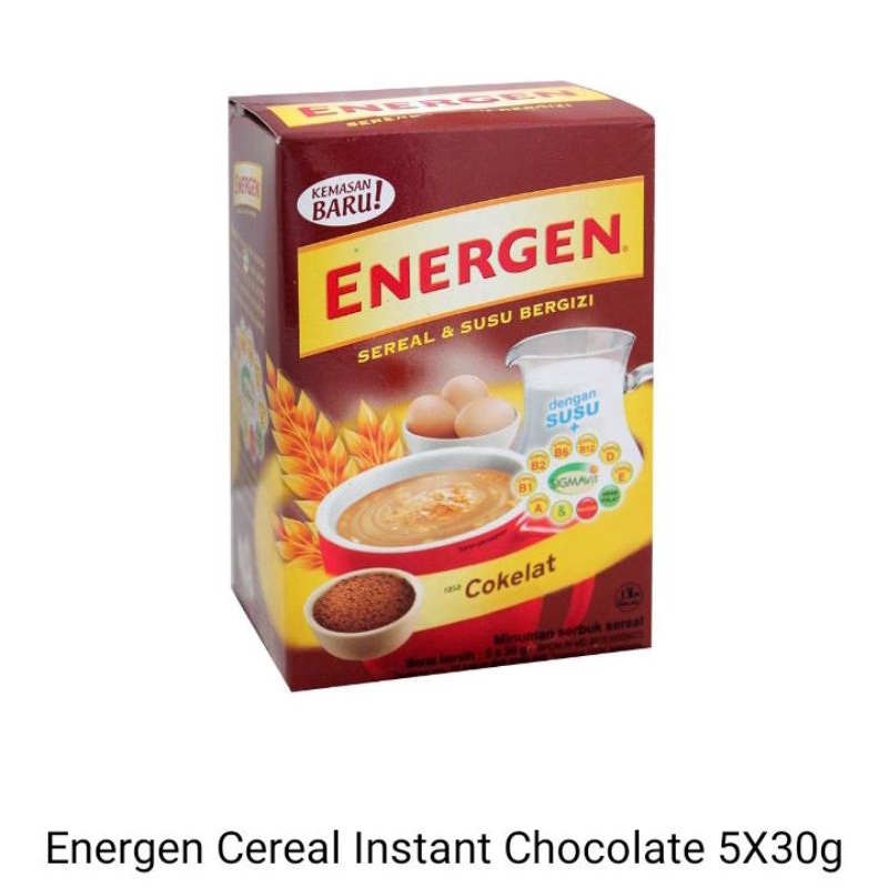 

energen cereal instan chocolate 5 x 30gr