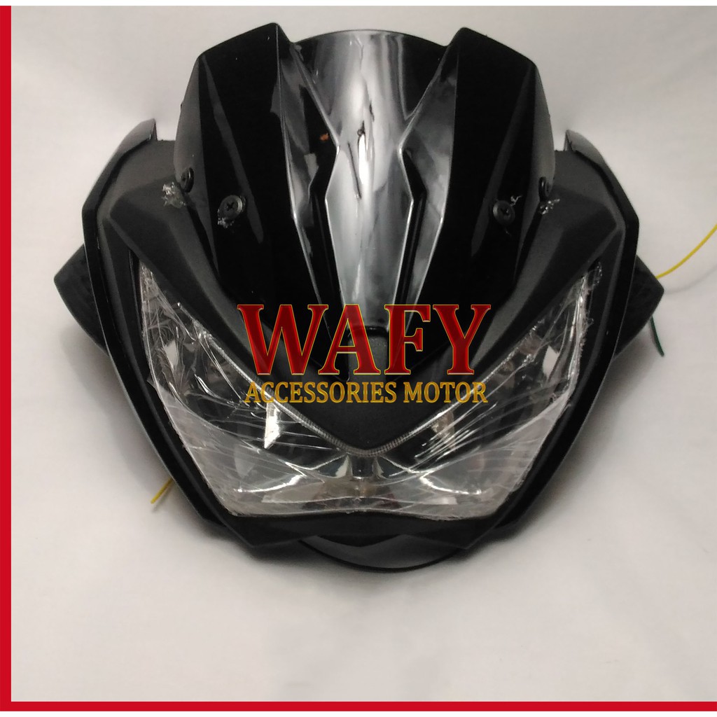 qw34es Headlamp ninja z 250 fi universal - Batok ninja z250 variasi