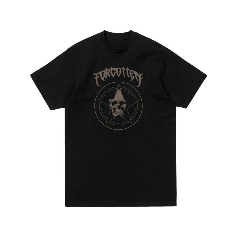 TS Forgotten Band Republik Bintang Tengkorak Kaos Musik Death Metal Original Merchandise