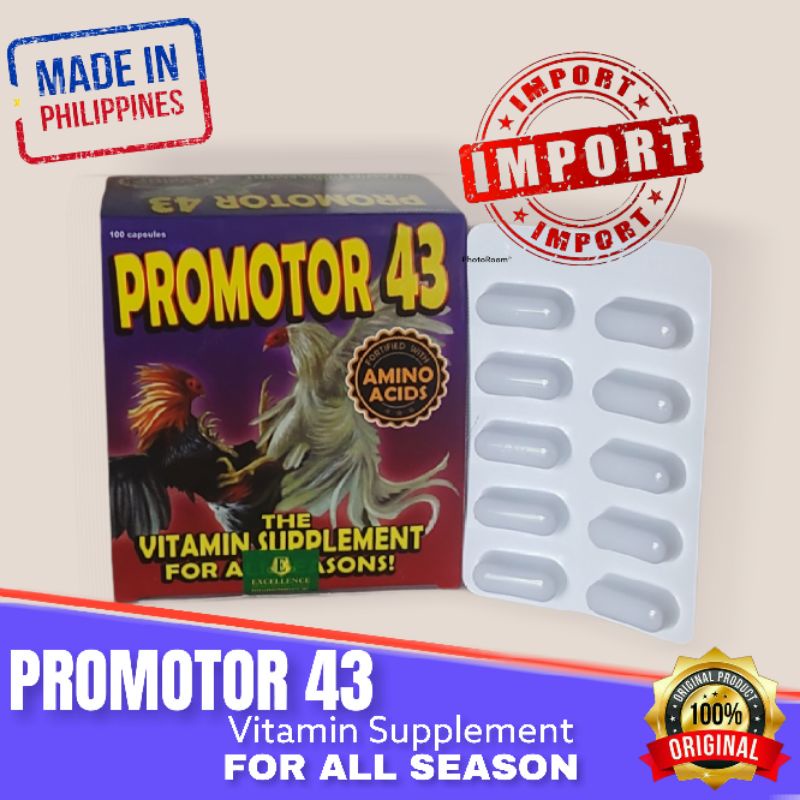 Jual PROMOTOR 43 VITAMIN AYAM Ganti Bulu (Molting) | Shopee Indonesia
