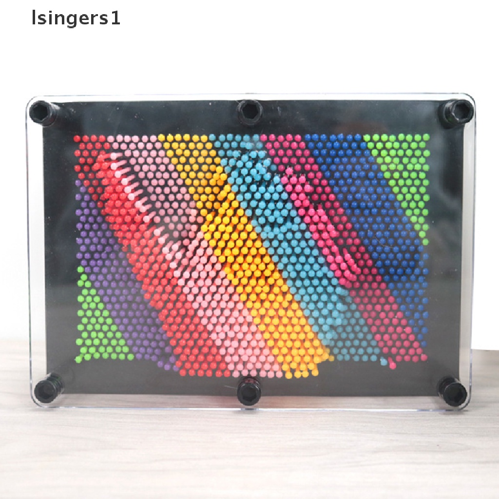 (lsingers1) Mainan Clone Shape Pin Art 3D Bahan Plastik Warna-Warni