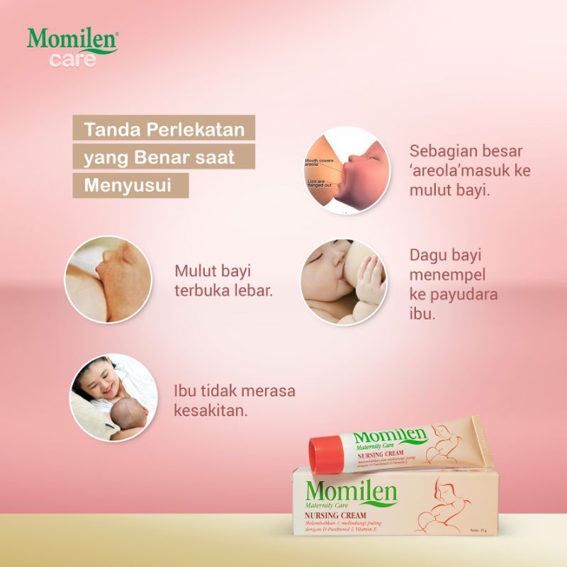 MOMILEN Nursing Cream 15gr / Puting Lecet / Puting Luka /Nipple Cream HALAL