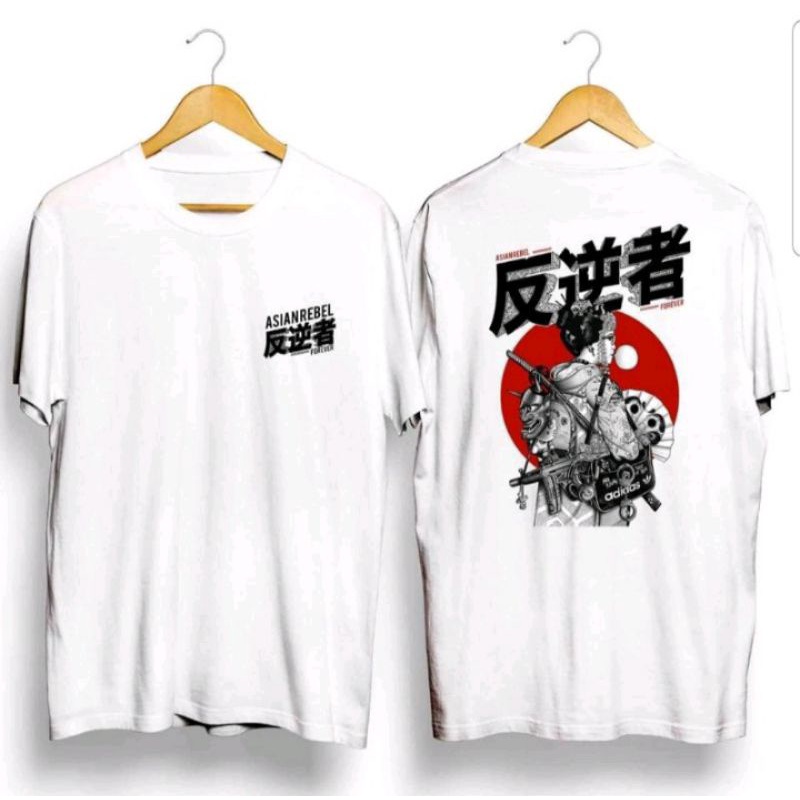 BAJU KAOS ATASAN SAMURAI JEPANG- BAJU KAOS PRIA COWOK LAKI LAKI/CEWEK DISTRO KEREN