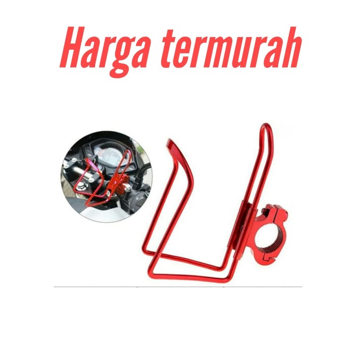 COD MERAH Tempat Botol Air Motor / Dudukan Tatakan Minum Air