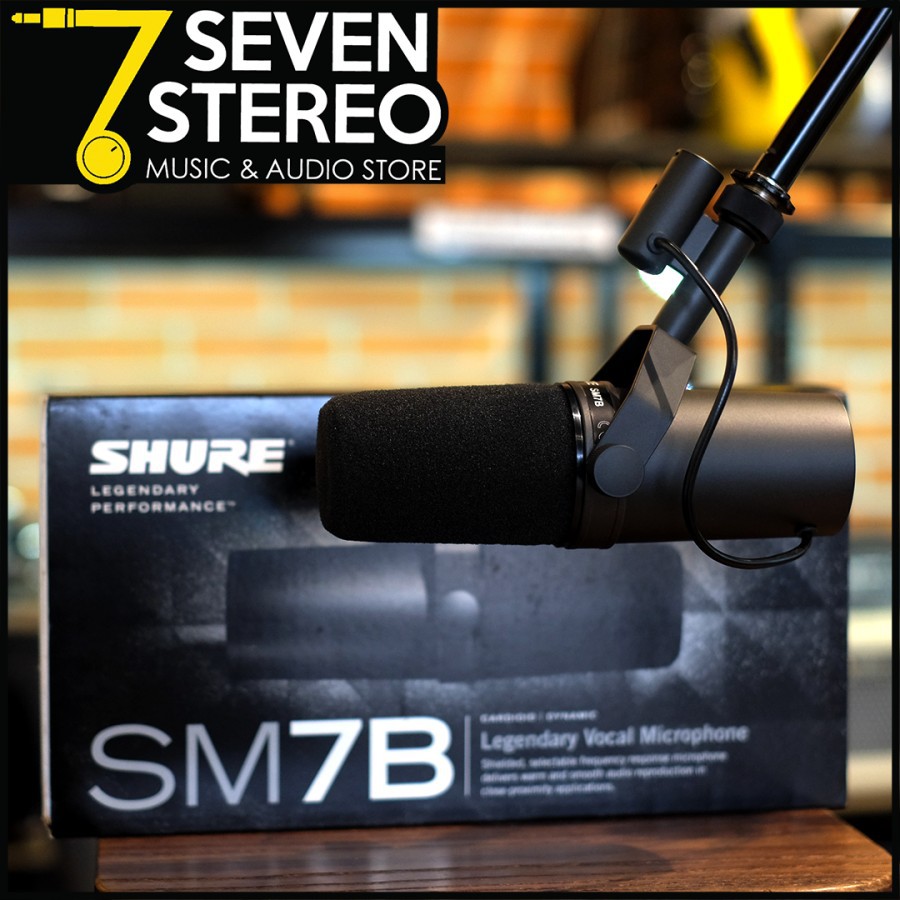 Shure SM7B Dynamic Vocal Studio Microphone Podcast Recording