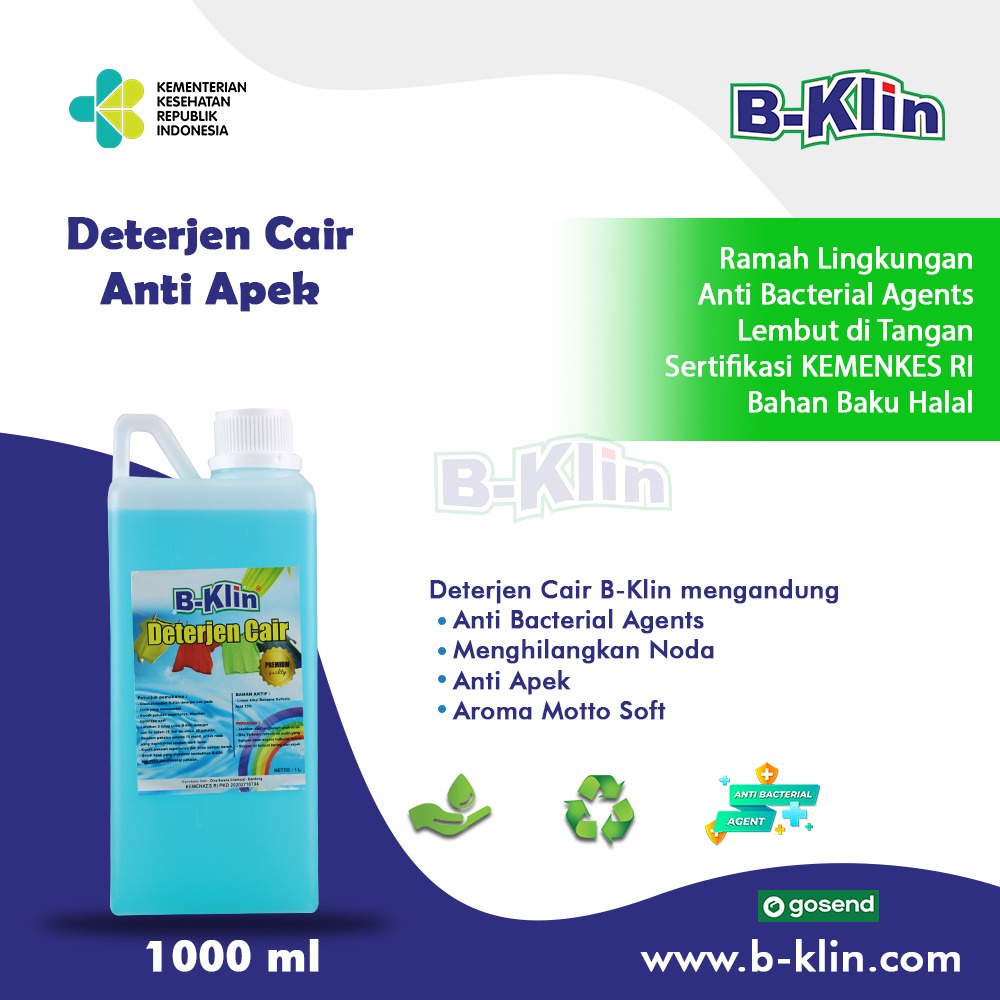 B-KLIN Deterjen Cair Laundry Liquid Detergent