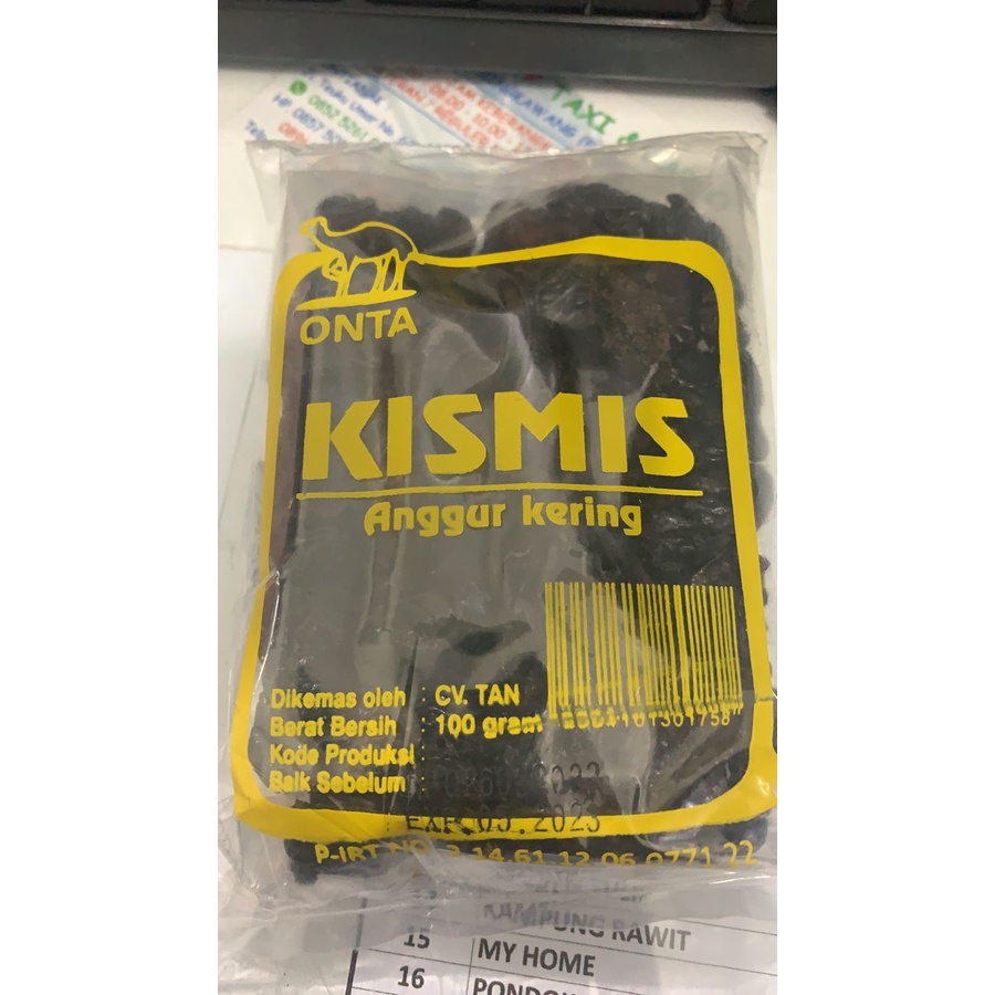 

Onta Kismis 100 G