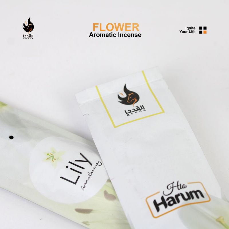 Bukhur Buhur Dupa Lidi Stick Aromaterapi QODHA Hio Harum Isi 20 Sticks Aroma LILY