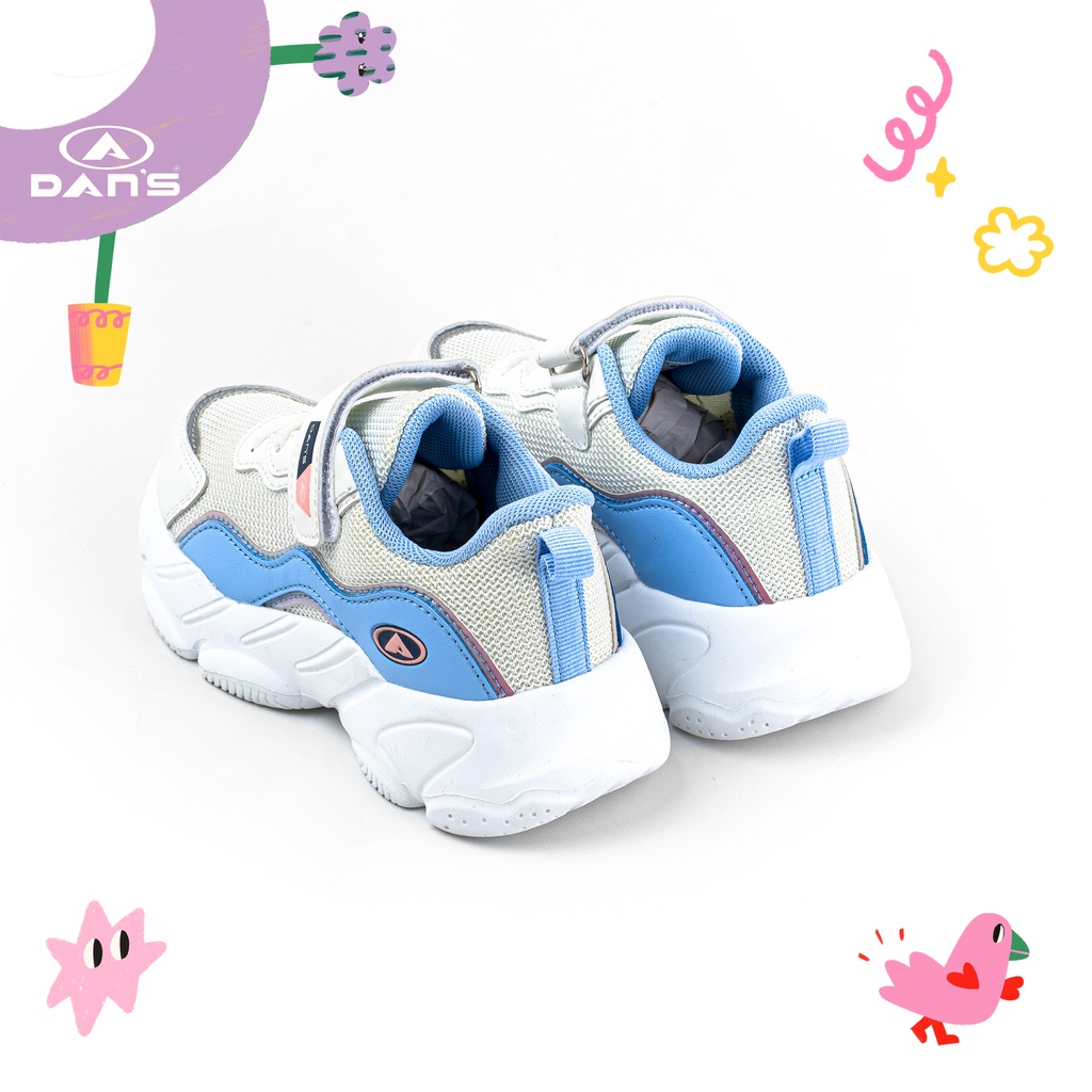 Sepatu Anak DANS - Runa (White Blue) (TK)-2