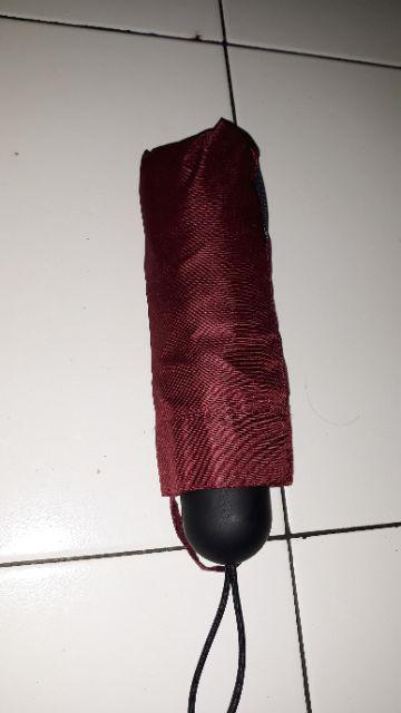 Payung Lipat 5 Polos Warna / Mini / Dompet / Lapis Hitam / Grc - 503
