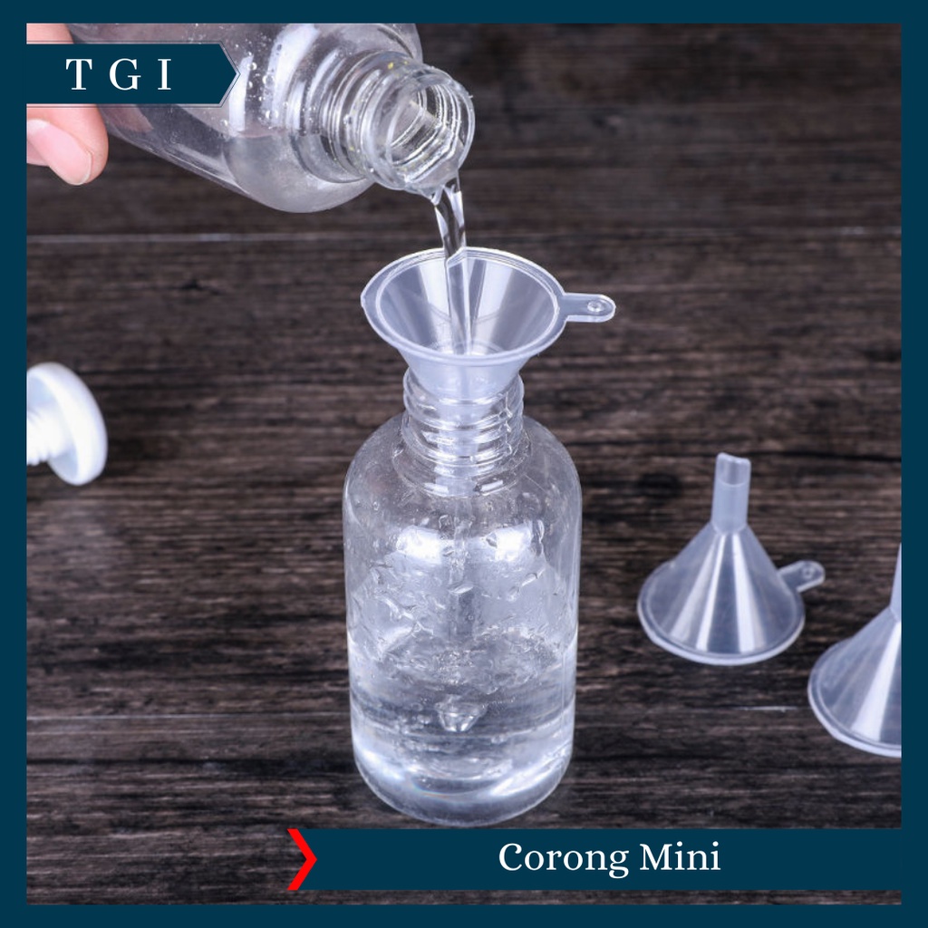 TGI - FUNNEL CORONG MINI PLASTIK TRANSPARAN UNTUK BOTOL PARFUM MINYAK ESSENTIAL PARFUME | CORONG MINI KECIL PLASTIC E-LIQUID ESSENTIAL OIL AIR MINYAK PARFUM PLASTIK