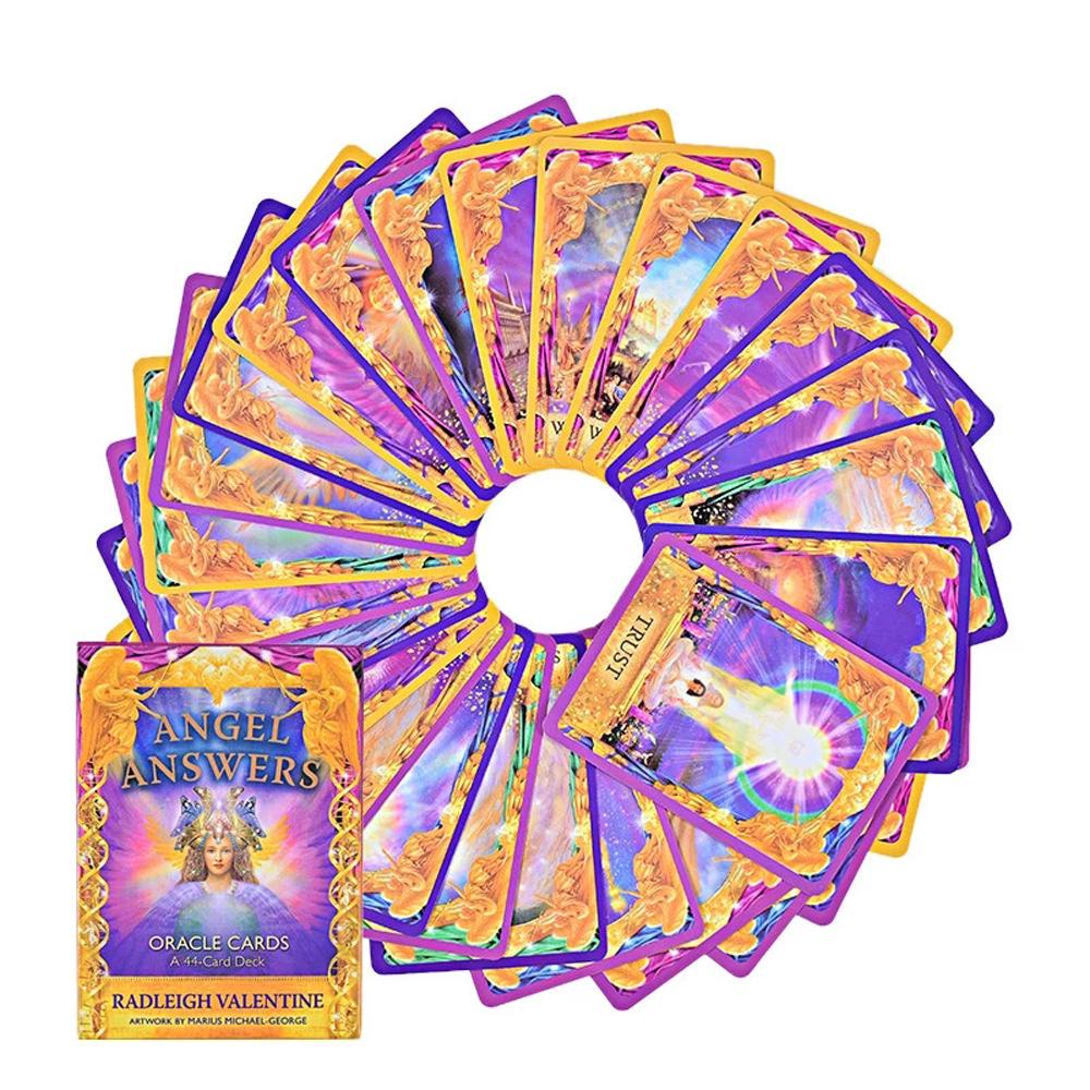 [Elegan] Angel Answers Entertainment Family Friend 44Pcs Full English Deck Games Tarot Card