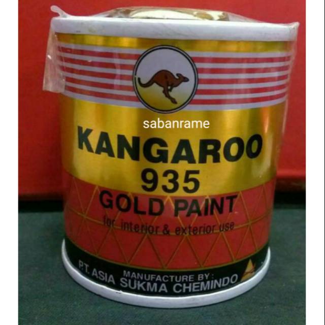 

CAT WARNA EMAS KANGOROO GOLD 935 ( 100 ML ) CAT MINYAK BESI