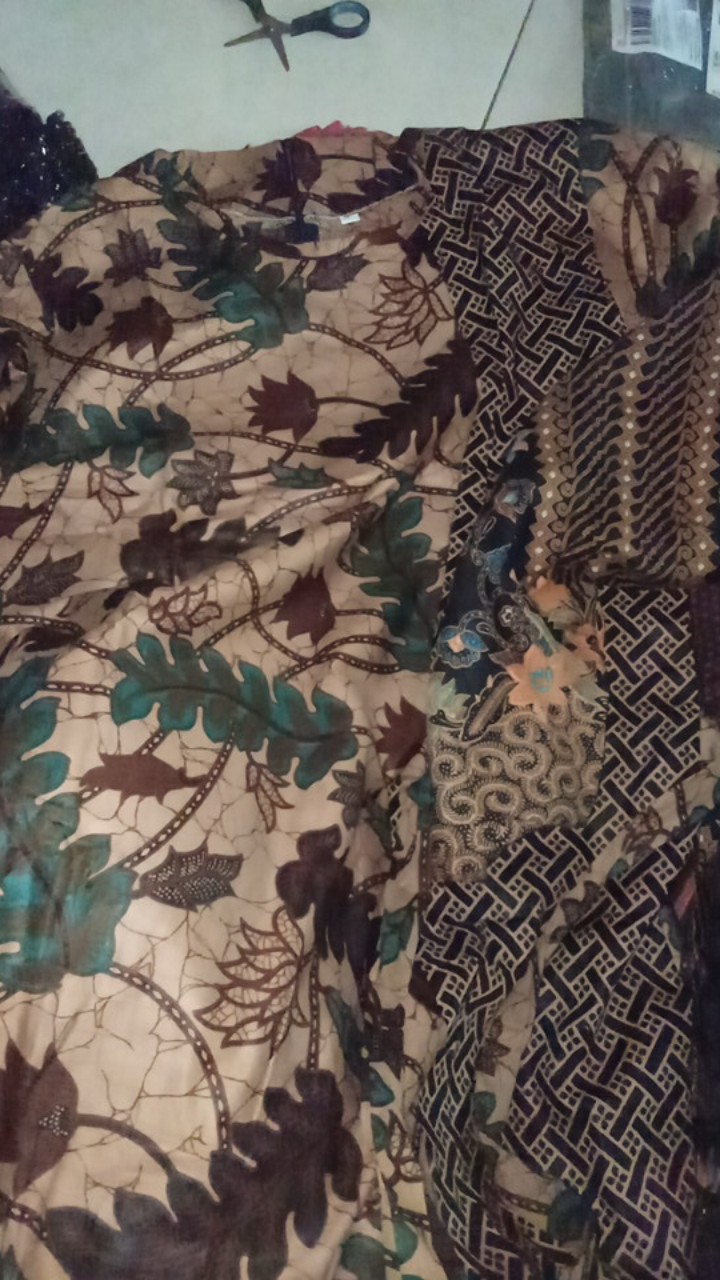 M-l-xl-xxl Batik Wanita Asj Sa Hrb026 Kenongo Kemeja Tosca Pendek