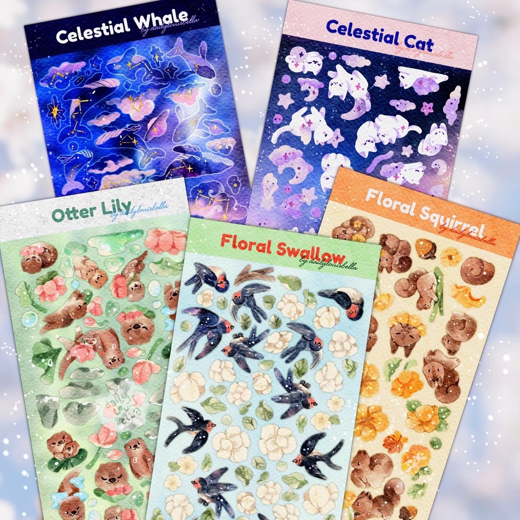

Glitter Deco Sticker by Dailylouisbella: Animals Vers.4